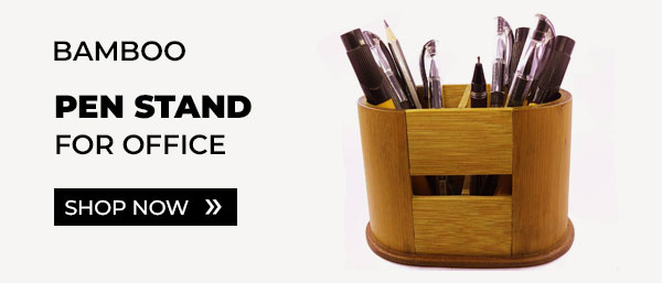 Bamboo Pen Stand